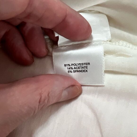 Peter Millar performance pullover quarter zip women medium cream embroidered - Picture 13 of 13